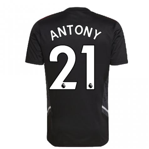 2022-2023 Man Utd Training Shirt (Black) (ALEX TELLES 27)