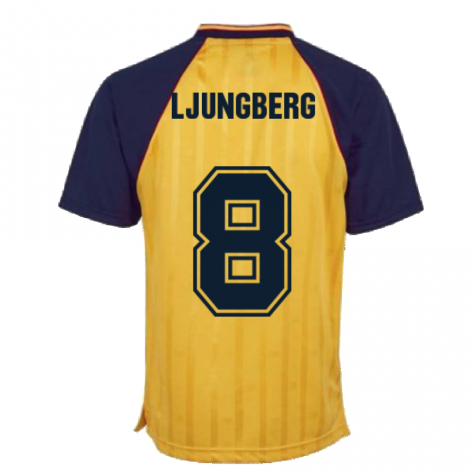 Arsenal 1988-89 Away Retro Shirt (LJUNGBERG 8)