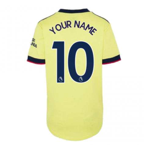 Arsenal 2021-2022 Away Shirt (Ladies) (Your Name)