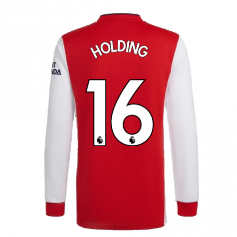 Arsenal 2021-2022 Long Sleeve Home Shirt (HOLDING 16)