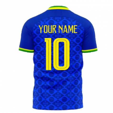 Brazil 2021-2022 Away Concept Football Kit (Fans Culture) (Your Name)