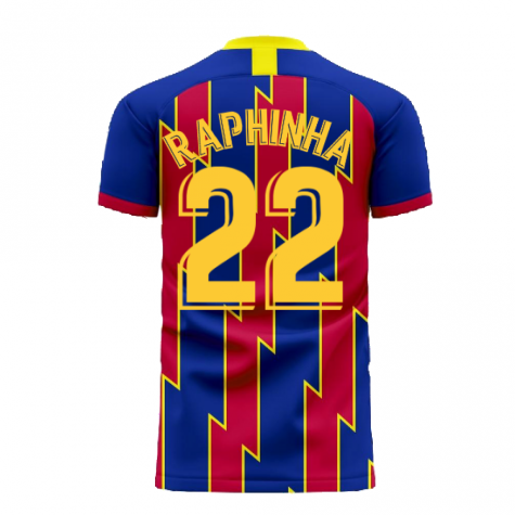 Barcelona 2020-2021 Home Concept Football Kit (Libero) (RAPHINHA 22)