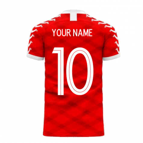 Denmark 2024-2025 Home Concept Football Kit (Viper) (Your Name)