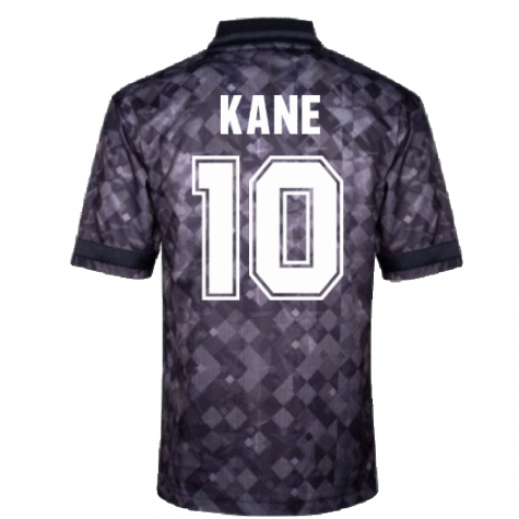 England 1990 Black Out Retro Football Shirt (KANE 10)