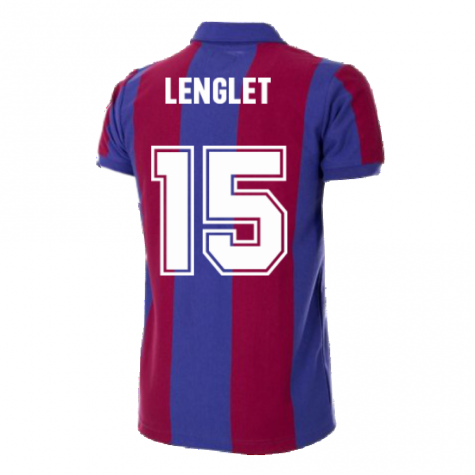 FC Barcelona 1980 - 81 Retro Football Shirt (LENGLET 15)