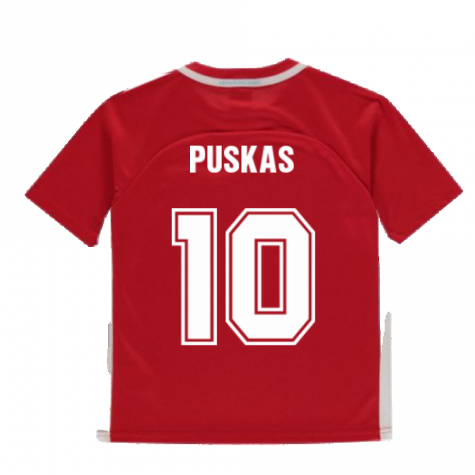 Hungary 2021 Polyester T-Shirt (Red) - Kids (PUSKAS 10)