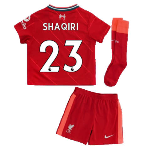 Liverpool 2021-2022 Home Little Boys Mini Kit (SHAQIRI 23)