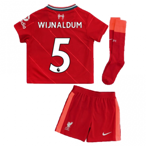 Liverpool 2021-2022 Home Little Boys Mini Kit (WIJNALDUM 5)