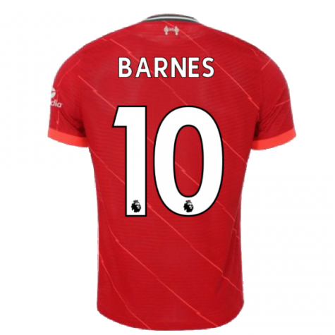 Liverpool 2021-2022 Vapor Home Shirt (BARNES 10)