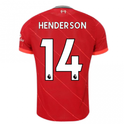 Liverpool 2021-2022 Vapor Home Shirt (Kids) (HENDERSON 14)