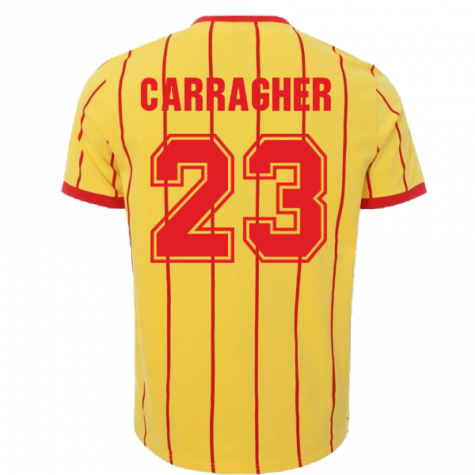 Liverpool Heritage 1982 Yellow Away Tee (CARRAGHER 23)