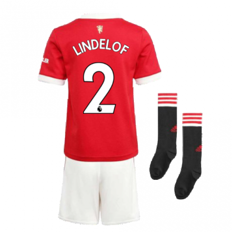 Man Utd 2021-2022 Home Mini Kit (LINDELOF 2)