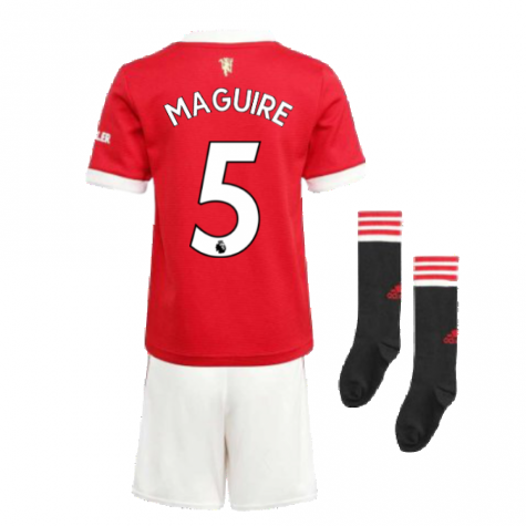 Man Utd 2021-2022 Home Mini Kit (MAGUIRE 5)