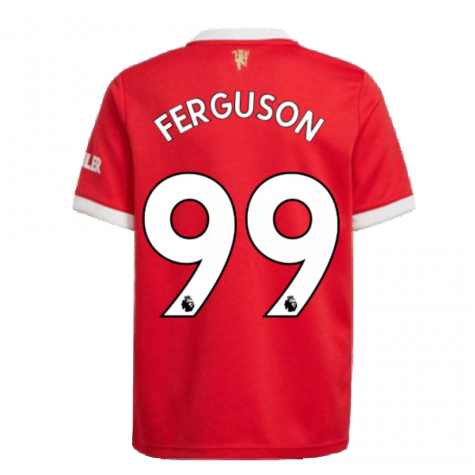 Man Utd 2021-2022 Home Shirt (Kids) (FERGUSON 99)