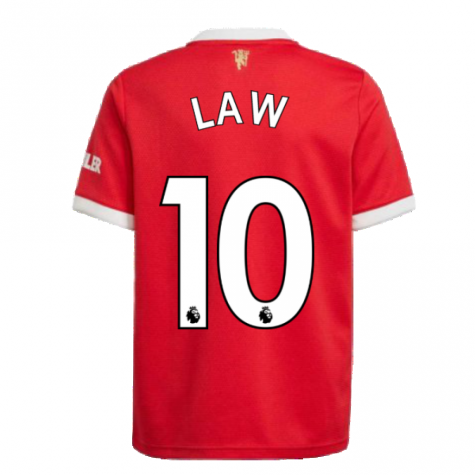 Man Utd 2021-2022 Home Shirt (Kids) (LAW 10)