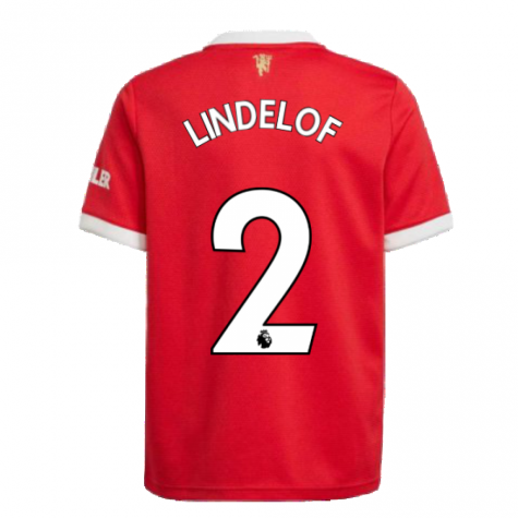 Man Utd 2021-2022 Home Shirt (Kids) (LINDELOF 2)