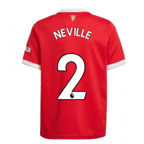 Man Utd 2021-2022 Home Shirt (Kids) (NEVILLE 2)