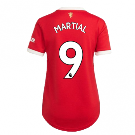 Man Utd 2021-2022 Home Shirt (Ladies) (MARTIAL 9)