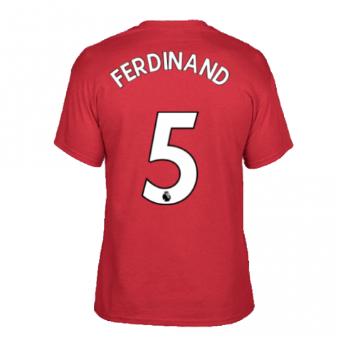 Man Utd 2021-2022 STR Graphic Tee (Red) (FERDINAND 5)