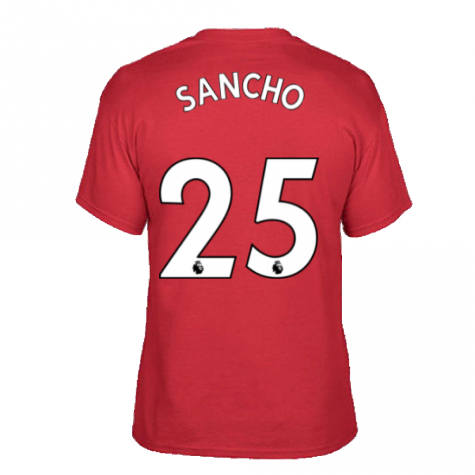 Man Utd 2021-2022 STR Graphic Tee (Red) (SANCHO 25)