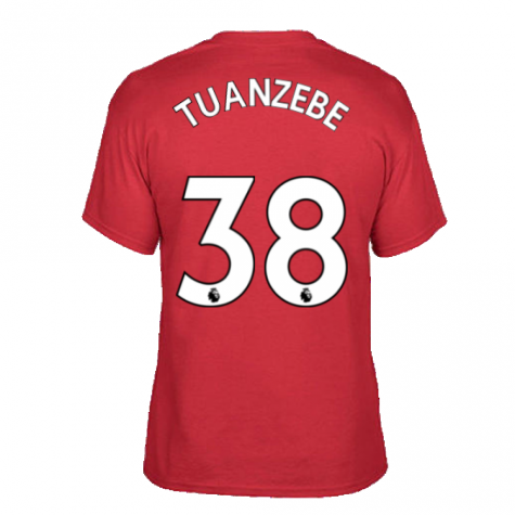 Man Utd 2021-2022 STR Graphic Tee (Red) (TUANZEBE 38)