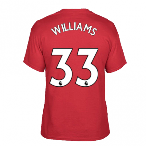 Man Utd 2021-2022 STR Graphic Tee (Red) (WILLIAMS 33)