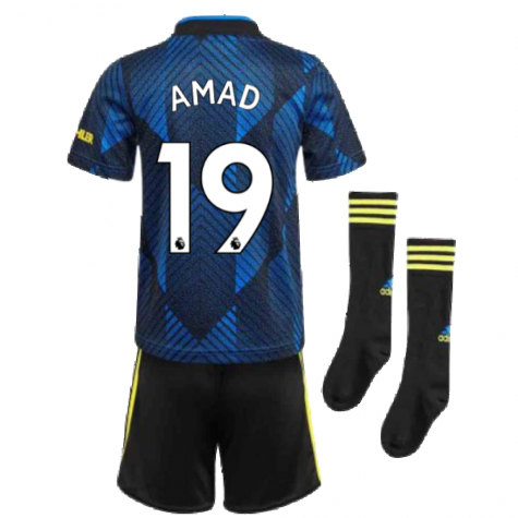 Man Utd 2021-2022 Third Mini Kit (Blue) (AMAD 19)