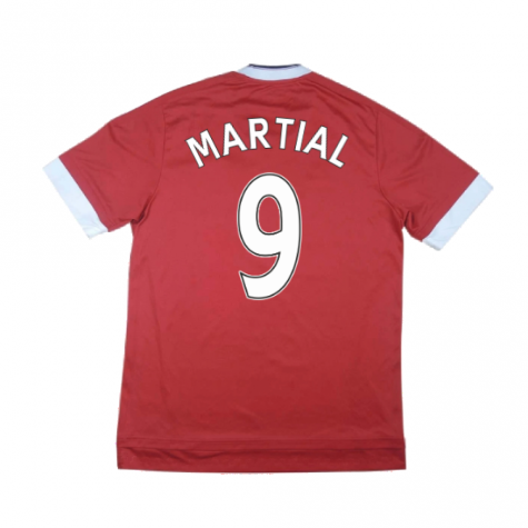 Manchester United 2015-16 Home Shirt ((Excellent) M) (Martial 9)