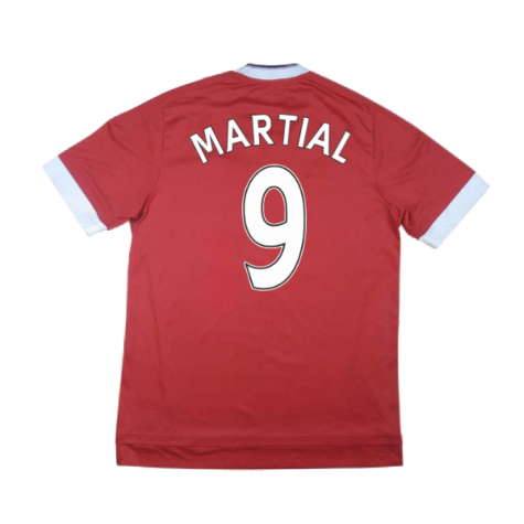 Manchester United 2015-16 Home Shirt ((Good) S) (Martial 9)