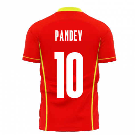 North Macedonia 2025-2026 Home Concept Shirt (Libero) (Pandev 10)