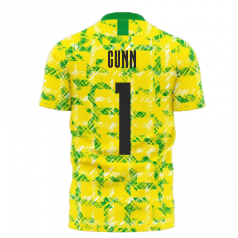 Norwich 1990s Home Concept Football Kit (Libero) (GUNN 1)