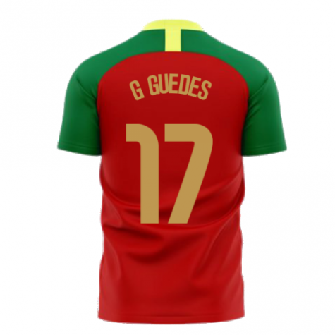 Portugal 2024-2025 Home Concept Football Kit (Airo) (G GUEDES 17)