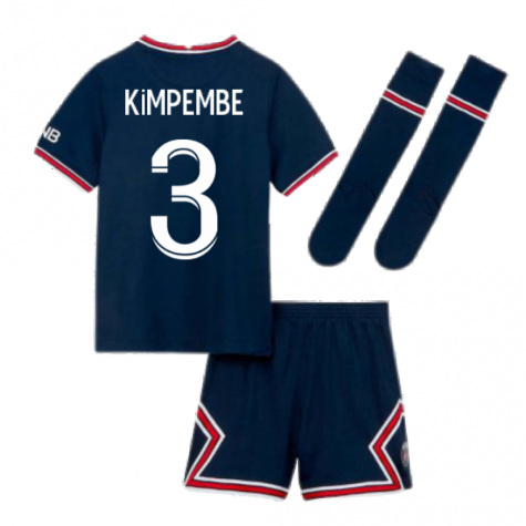 PSG 2021-2022 Little Boys Home Kit (KIMPEMBE 3)