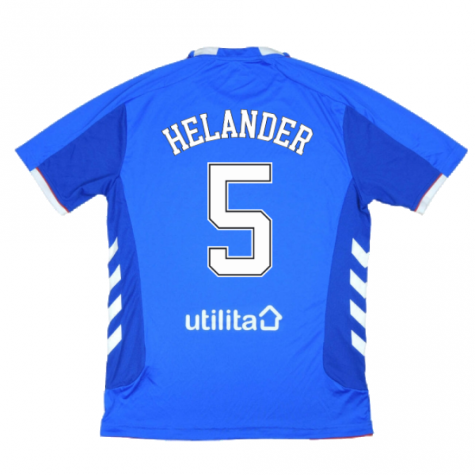 Rangers 2018-19 Home Shirt ((Excellent) L) (Helander 5)