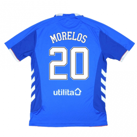 Rangers 2018-19 Home Shirt ((Excellent) L) (MORELOS 20)