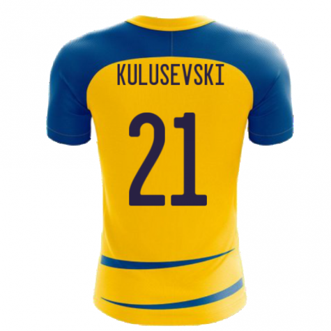 Sweden 2024-2025 Home Concept Football Kit (Airo) (KULUSEVSKI 21)