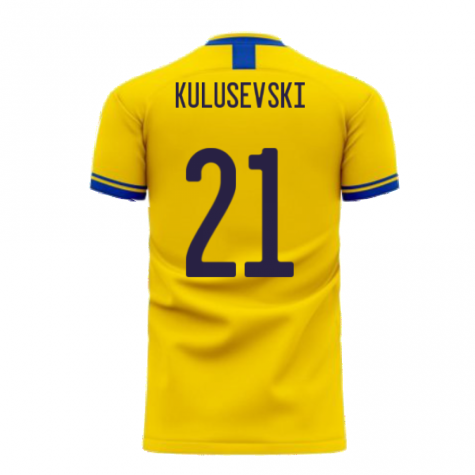 Sweden 2024-2025 Home Concept Football Kit (Libero) (KULUSEVSKI 21)