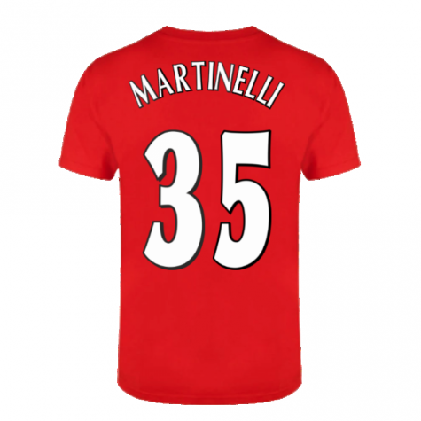 The Invincibles 49 Unbeaten T-Shirt (Red) (MARTINELLI 35)