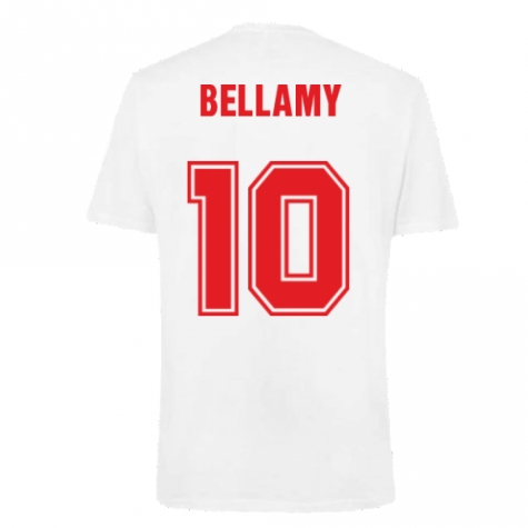 Wales 2021 Polyester T-Shirt (White) (BELLAMY 10)