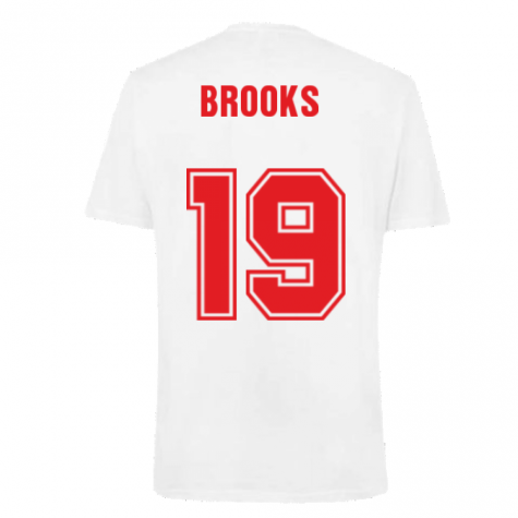 Wales 2021 Polyester T-Shirt (White) (BROOKS 19)