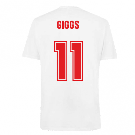 Wales 2021 Polyester T-Shirt (White) (GIGGS 11)