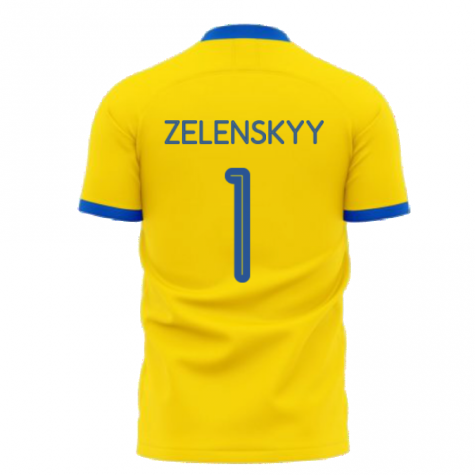 We Are With You Ukraine Concept Football Kit (Libero) (ZELENSKYY 1)