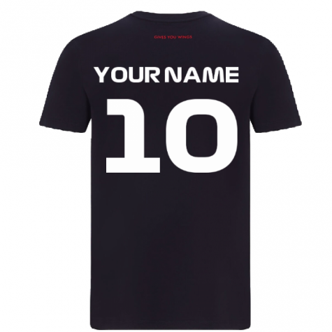 2022 Red Bull Large Logo Tee (Navy) (Your Name)