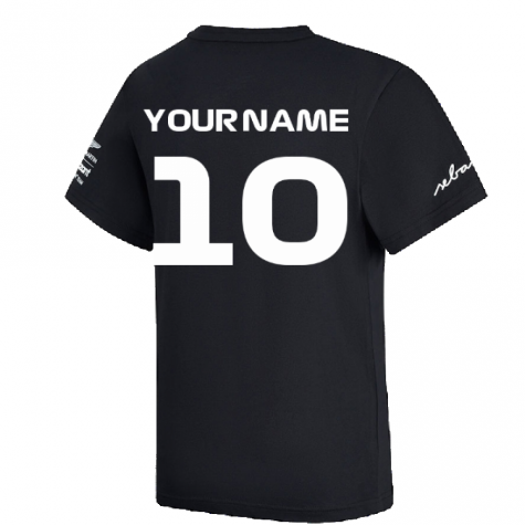 2022 Aston Martin Official SV T-Shirt Kids (Black) (Your Name)