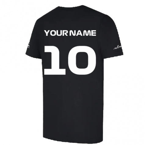 2022 Aston Martin Official SV T-Shirt (Black) (Your Name)