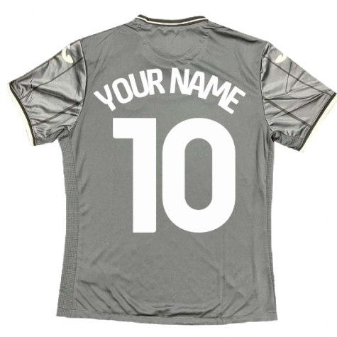 2022-2023 Swansea Alternative T-Shirt (Anthracite) (Your Name)