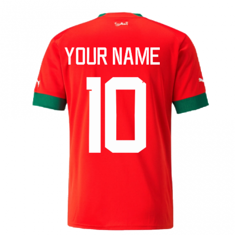 2022-2023 Morocco Home Shirt (Your Name)