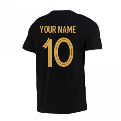 2022-2023 France Mbappe Player Tee (Black) (Your Name)