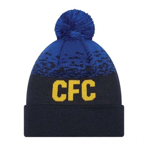 2022-2023 Chelsea Lion Crest MARL WRDMRK BEANIE Navy