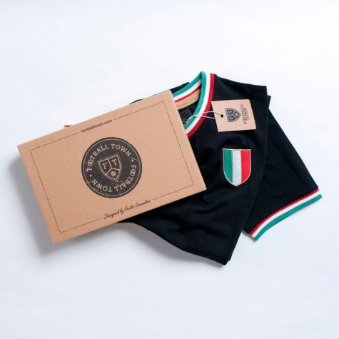 Vintage Italy Gli Azzurri Black Soccer Jersey